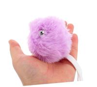 UKCOCO 2 pièces Pompons Décoratifs pour Patins à roulettes Garçon Fille avec Cloche Boules Moelleuses Violettes Accessoires Lanières Réglables Kit pour Personnaliser Patinage