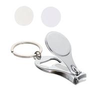 UKCOCO 2 pièces Porte-clés Métal Thermotransféré Multifonction avec Ciseaux à Ongles Droits Décoratifs et Pratique pour Clés Sacs et Cadeaux