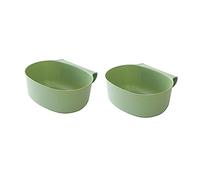 UKCOCO 2 pièces Poubelle Suspendue de Cuisine Lot de Récipient à Déchets pour Porte Armoire de Rangement Pratique pour Cuisine Vert