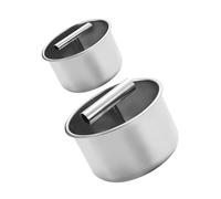 UKCOCO 2 Pièces Presse à Inox pour Viande Poisson et Crevettes Moule Manuel et Polyvalent pour et Repas Festifs