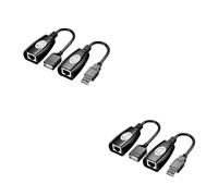 UKCOCO 2 Pièces prolongateur de câble réseau USB Adaptateur USB Ethernet Adaptateur de Ligne de réseau USB Extension USB vers USB câble d'extension réseau Adaptateur de réseau Extenseur