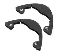 UKCOCO 2 Pièces Protection pour Skateboard Pare-Chocs de Longboard en Plastique Noir, Bande Anti-Collision et Protection des Bords, Compatible Snowboards et Skateboards de Sport