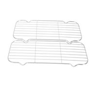 UKCOCO 2 pièces Refroidissement Acier Inoxydable Robuste et Épaisse Égouttoir à Huile pour Cuisson et Rôtissage Support Polyvalent pour Pâtisserie et Barbecue