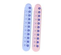 UKCOCO 2 pièces Règle Arithmétique Double-face pour Garçon Fille Outil Pédagogique pour Addition et Soustraction Apprentissage Interactif Mathématique pour Maternelle Garçon Fille Bleu