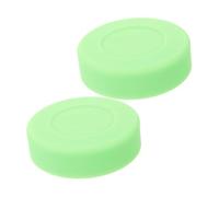 UKCOCO 2 pièces Rondelle Hockey PVC Professionnelle Palet Entraînement Glace Haute Dureté Surface Lisse pour Précision et Durabilité Pratique et Compétition Roller Hockey