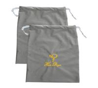 UKCOCO 2 Pièces Sac de Rangement pour Sèche Cheveux Cordon Poche de Voyage pour Sèche Cheveux Gris Classique