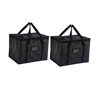 UKCOCO 2 Pièces Sacoche Isotherme pour Courses Et Livraison De Repas Set Transport Réutilisables avec Poignées