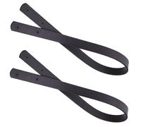 UKCOCO 2 Pièces Sangle de Sac à Main Cuir Pu avec Rivets Bandoulière Remplaçable pour Sac Fourre-tout Femme Bracelet Poignet Chic et Classique Accessoire de Remplacement pour Main Café