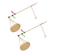 UKCOCO 2 Pièces Scale Portable Handheld Traditional Chinese Medicine Scale For Herbs Baking And Jewelry Accurate Medicinal Materials Gram