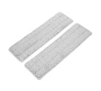 UKCOCO 2 pièces Serpillère de Rechange Microfibre Réutilisable pour Sols Lavable et Durable Nettoyage des Coins et Plinthes Accessoire Mop Pads pour Sols Durs