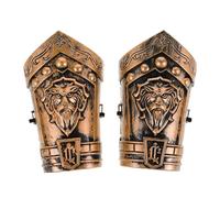 UKCOCO 2 Pièces Set Bouclier et Épée Plastique avec Accessoires Steampunk et Armure Médiévale pour Costume Viking Pirate Cosplay Adultes et Garçon Fille Fêtes Halloween et Jeux de Rôle