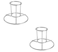 UKCOCO 2 Pièces Support à Rôtisserie Vertical Inoxydable pour Poulet Support de Barbecue Multifonctionnel Durable pour Cuisine Camping