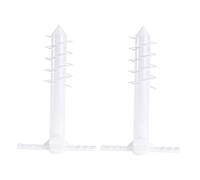 UKCOCO 2 pièces Support Parasol de Plage Abs à Lusure Ancre Sable Compacte Base Spirale Rotations pour Parasol Extérieur Maintien Sécurisé pour Sable et Sol Meuble