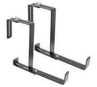 UKCOCO 2 pièces Support Pot Fleur Extérieur Réglable Robuste Crochet Suspendu pour Jardinière Balcon Porte Pot Fleurs Extérieur Stable pour Plantes Lot de Compatible Balustrades