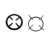 UKCOCO 2 pièces Support pour Casserole Fonte Ronde Porte-biberon Laitier Résistant Chaleur pour Cuisinière Gaz Ustensile de Cuisine Antidérapant Accessoire pour Plaque Cuisson Gaz