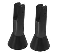 UKCOCO 2 pièces Support Réglable pour Cloison de Plastique Antidérapants et Résistants Lot pour Fixation Stable et Installation Facile Salle de Bain