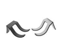 UKCOCO 2 Pièces Support Séchoir Mural Antidérapant Porte Sèche Cheveux Double Fourchette Durable et Minimaliste pour Salle de Bain Organisateur Outils Coiffure Élégant