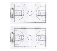 UKCOCO 2 Pièces Tableau de Coaching Basket-ball Double Face Effaçable à Sec Léger Portable pour Stratégie Entraînement et Communication Claire