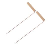 UKCOCO 2 pièces Tiges de Radiesthésie Laiton pour Détection Extérieure Légères et Résistantes Outils Portables pour Sourcier Camping et Chasse