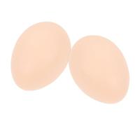 UKCOCO 2 pièces Œufs Factices Réalistes PVC Décorations de Pâques et Accessoires pour Activités Garçon Fille Modèles Œufs Simulés pour Décoration Intérieure et Extérieure