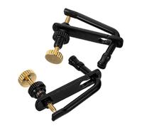 UKCOCO 2 Pièces Violin Fine Tuners Stainless Steel Metal String Adjusters Design Musical Instrument Accessories