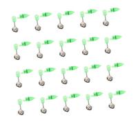 UKCOCO 20 Ensembles LED Bait Alarm Bells with Screw Clip for Fishing Rods Vibrating Fish Alert Night Fishing Accessories for Carp and Anglers