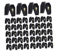 UKCOCO 20 Ensembles Miniature Coffin And Skull Head Figurines DIY Halloween Props For Haunted House Decor Family Crafting Activity And Playful Tabletop Ornaments
