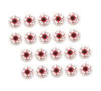 UKCOCO 20 Pièces Balles Rebondissantes Œil Effrayant pour Décoration Halloween Jouets Amusants pour Accessoires de Fête Colorés