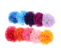 UKCOCO 20 Pièces Chiffon Pet Bow Collar with Flowers Fit Dog and Cat Bow Tie Charms for Stylish Grooming and Birthday Party Accessories