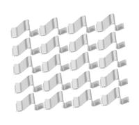 UKCOCO 20 Pièces Clips de Support de Rayonnage Lot de Clips Ajustables pour Étagères de Cabinets Métalliques Accessoires pour Rangement de Bureau et Bibliothèque