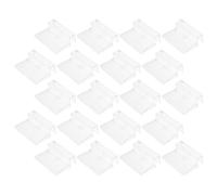 UKCOCO 20 Pièces Clips Transparents 6mm en Acrylique | Verrous à Ressort Double Face, Design Mince, pour Terrariums et Bassins sans Bordure