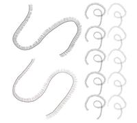 UKCOCO 20 Pièces Faix Cils Noir et Marron pour Poupée Bricolage, Accessoires Faciles à Appliquer en Nylon 0.4x20 Cm, pour Fabrication de Poupées Amigurumi