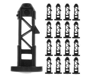 UKCOCO 20 Pièces Loquets de Couvercle de Rechange en Plastique Noir | Axes à Charnière, Connexion Stable du Couvercle, pour Réparations et Usage Municipal en Extérieur