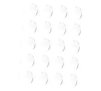 UKCOCO 20 pièces Lot de Ébauches Porte-clés Acrylique Transparent Rond Surface Lisse pour DIY Bijoux Décorations et Créations Artisanales