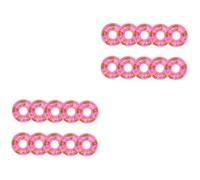 UKCOCO 20 Pièces Mini Anneaux de Natation Ornements Miniatures pour Maison Accessoires Photo Décoratifs pour Scènes Miniatures et DIY Anneaux Flottants Décoratifs Rose
