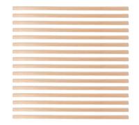 UKCOCO 20 Pièces Miniature Dollhouse Wood Trim Molding Smooth Edges Skirting Boards for DIY Tiny Living Decoration Versatile Wall Border for Dollhouse Furniture