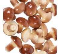 UKCOCO 20 Pièces Modèle de Champignons Décoratifs en Mousse Mini Faux Champignon Couleur Claire Accessoire Photo Multifonctionnel pour Décoration Intérieure et Séances Photo