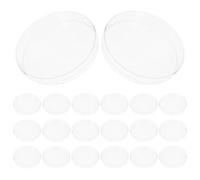 UKCOCO 20 Pièces Petri Dish Set With Lids Plastic Culture Plates Stackable Biology Experiment Supplies For Microscope Studies And Mold Observation