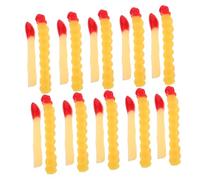UKCOCO 20 Pièces Simulation French Fries Play Food Set Realistic Artificial Fast Food Decoration for Pretend Play Restaurant Display Party Prop
