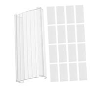 UKCOCO 20 pièces Support Étiquette de Rayonnage Transparent Porte Étiquette Stable PVC avec Clip Incurvé pour Affichage Prix Magasin Bureau Restaurant et