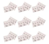 UKCOCO 20 Pièces Tatouages Temporaires Pattes de Chat Thermochromiques Noirs, Transfert D'eau Réutilisables, Confortables pour Garçon et Filles, pour Fêtes et Maquillage Minimaliste