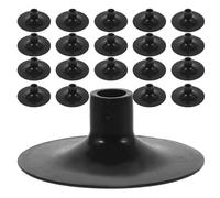 UKCOCO 20 Pièces Ventouses de Remplacement pour Flèches Garçon Fille Embouts Caoutchouc Noir pour Tir à Arc Sécurisé Intérieur et Extérieur Accessoires Légers et Silencieux pour Jeux Arc