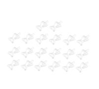 UKCOCO 200 pièces Cintres Transparants Plastique pour Vêtements de Poupées Miniatures Accessoires Maison et Compact