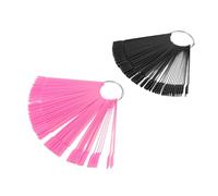 UKCOCO 200 Pièces Échantillons D'ongles Organisateur De Vernis Gel Palette De Pigments Pour Ongles Carte De Pratique Des Ongles Plaque D'affichage D'art D'ongle De Salon Métal