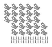 UKCOCO 200 Pièces Lot de Pinces de Fixation Acier Inoxydable avec Vis pour Grillage Soudé Clips Durables pour Installation sur Bois Métal ou Clôture Vinyle Agrafes Robustes pour Clôtures