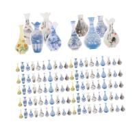 UKCOCO 200 Pièces Miniature Flower Vase Tiny Resin Flower Pots for Dollhouse and Fairy Garden Decor Realistic Micro Landscape Accessories