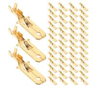 UKCOCO 200 Pièces Non-insulated Spade Connectors For Car Audio Speaker Wiring Quick Crimp Terminals For Automotive Electrical And Horn Systems