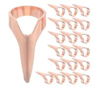UKCOCO 20pcs Outils de Tressage de Noël en Métal Anneaux à Cheveux et Bagues à Griffes, Accessoire Polyvalent et Confortable pour Coiffure Cosplay Rétro