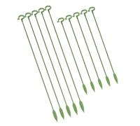 UKCOCO 20pcs Poteaux de Support à Fleurs en Fibre de Verre Vert, Légers et Solides, pour Jardinage, Support Facile à Transporter pour Plantes D'intérieur et Succulentes