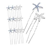 UKCOCO 20pièces Épingles à Cheveux Étoile de Mer Set de Épingle à Cheveux de Mariage Strassée pour Femmes